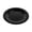 Black, variant on G.E.T. 7.5" Heavy-Duty Wide Rim Melamine Salad Plate (Set of 4)