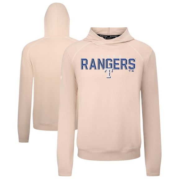 Men's Levelwear  Khaki Texas Rangers Mandate Carve Tri-Blend Hoodie