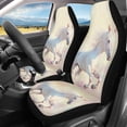 thumbnail image 2 of XYZCANDO Easy Install Car Seat Covers Van Auto Truck, Waterproof Protector Car Front Seat Covers 2 Pack Polyester Fabric Horse Galloping Design, 2 of 10
