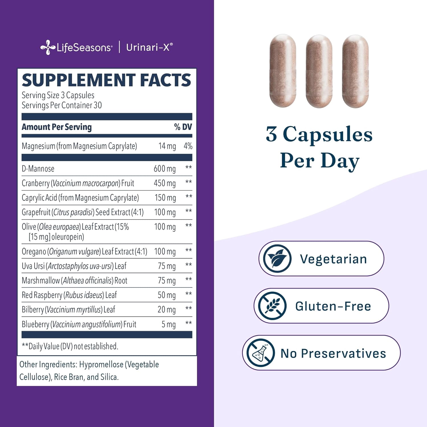 Urinari-X - Urinary Tract Support - Fast Acting UTI Help - Vitamin