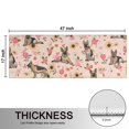 thumbnail image 5 of Kitchen Rugs Sets Of 2,German Shepherd Dog and Flower Anti Fatigue Kitchen Mat Rugs Non Slip Washable,Decorative Kitchen Floor Mats for Kitchen,Sink,Laundry,17"X47", 5 of 5