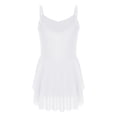 thumbnail image 2 of vastwit Kids Girls Camisole Tutu Dress Sleeveless Basic Ballet Dance Leotard Gymnastics Dancewear Ballerina Outfit White 16, 2 of 5