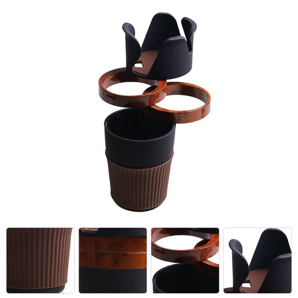 UPGRATOR 19x8cm Adjustable Car Cup Holder Expander With Phone Support 1Pack