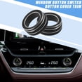 thumbnail image 2 of Unique Bargains Air Conditioning Climate Control Switch Knob Cover Ring Trim for Toyota Corolla Sedan Black (Set of 2), 2 of 6