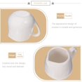 thumbnail image 2 of Minicremera de cerámica de 4 piezas con mango pequeño para café Tarro de crema Salsa Jarra Taza de té Dosificador para Café de Cocina (220Ml Blanco) JFHHH pequeña, 2 of 5
