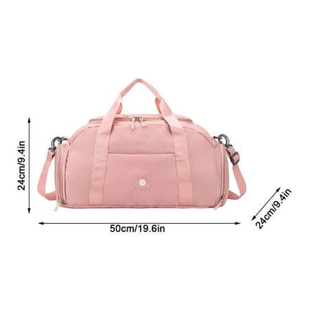 

Felirenzacia Large Capacity Travel Fitness Bag Light And Comfortable Dry And Wet Separation Independent Shoes Fitness Bag