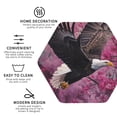 thumbnail image 4 of Pofeuu Flower Bald Eagle Print Leather Coasters Set of 6, Round Cups Mugs Mat Pad for Home Kitchen Heat Resistant Drink Coasters,Hexagon, 4 of 7