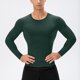 thumbnail image 1 of pstuiky camisas de manga larga para hombre, Mallas deportivas de manga larga para hombre, informales, de color liso, para correr y hacer ejercicio, de alta elasticidad. salir tops s, 1 of 6