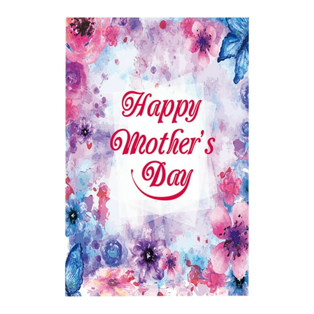 Cadeaux de Fête des Mères Drapeau de Jardin Support de Drapeau de Jardin