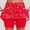 #355-Red, variant on Haivin Yoga Shorts for Women, High-Waisted Tight-Fitting Printed with Pockets, Athletic Sports Shorts for Jogging and Daily Wear