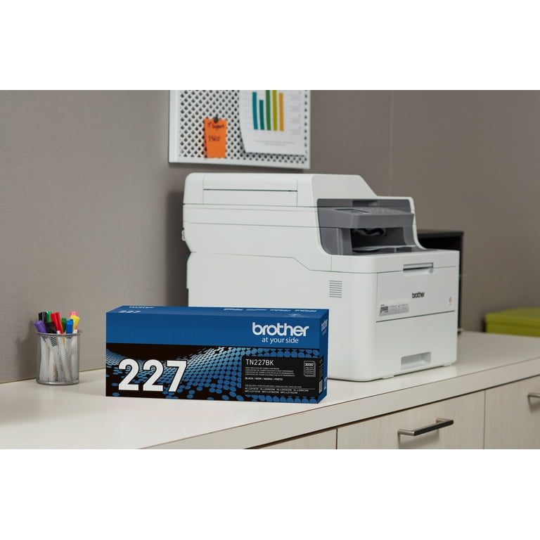 Brother Genuine TN-227BK High Yield Black Toner Cartridge for