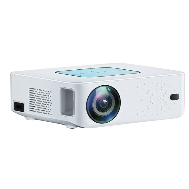 Reproductor Portátil LCD LED Proyector 9.0 Smart Home Theatre 2.4G/5G Wifi De Doble Banda BT4.1 Reproductor Multimedia HD AV USB Entrada De 3.5 Mm Audio Con Control Remoto