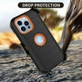 thumbnail image 7 of Takfox Case For Apple iPhone 14/iPhone 14 Plus/,Belt Clip Holster Protective Heavy Duty Shockproof [Full-Body Protection] Kickstand Rugged Cover,Orange, 7 of 7