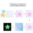thumbnail image 2 of 100PCS Moon Stars Color Glow In The Dark Luminous Fluorescent Stickers Decal, 2 of 8