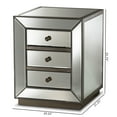 thumbnail image 4 of Cadyna 3 Drawer Mirrored Nightstand by Ember Interiors, 4 of 15