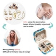 thumbnail image 4 of Ice Cream Travel Portable Square Jewelry Box with Necklace Organizer, Earring Organizer, and Display Case - Ideal for Rings, Earrings, Necklaces, Bracelets, and More - Suitable for Girls and Women, 4 of 6