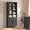 Matte Black and Warm Brown, variant on VASAGLE Liry Collection Farmhouse Bookshelf, 6-Tier Bookcase with Doors, Storage Cabinets, 24.8 x 10 x 70.7 inch, Matte Black and Warm Brown
