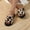 WHITE, variant on Fashion Leopard Faux Fur Home Slippers Women Autumn Winter Warm Plush Slides Woman Indoor Bedroom Soft Sole Fluffy Slippers (Coffee,42-43)