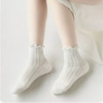 thumbnail image 6 of Krdevn Baby Socks - Kids Socks Lightweight Socks for Girls Breathable Short Socks for Students for Daily Wear and Sports Activities - Socks for Baby Girl,Color:White,Size:3-5 Years, 6 of 9