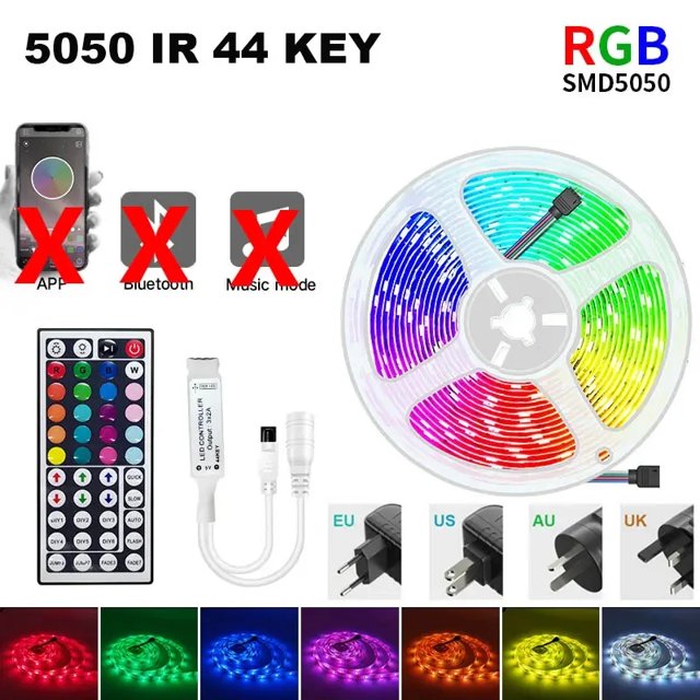 Rgb Led Strip 12V Waterproof Led Light Outdoor Tape 5050 2835 Self-Adhesive Flexible 15M 20M Luces Ice String Led Wall Room Band