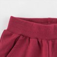 thumbnail image 5 of 6-7T Boys Pants Fleece Lined Thick Straight Leg Elastic Waist Cozy Sweatpants with Side Pockets Fall Winter Casual Wear for Boys 3-12 Years,Red, 5 of 7
