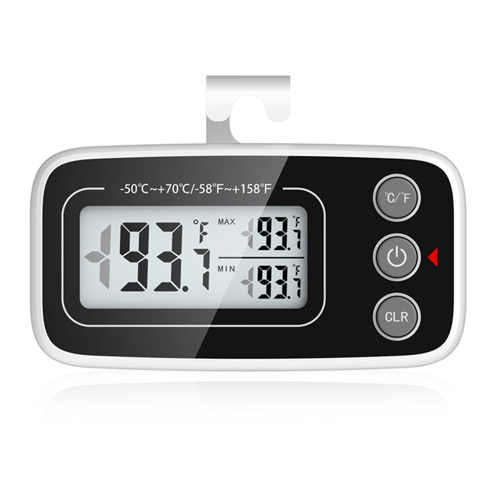 Digital LCD Refrigerator Thermometer Kitchen_Wireless Fridge Freezer Temperature 