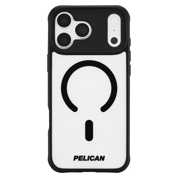 Pelican Apple iPhone 18 Pro Max MagSafe Compatible Ranger Phone Case - Frosted Clear/Black