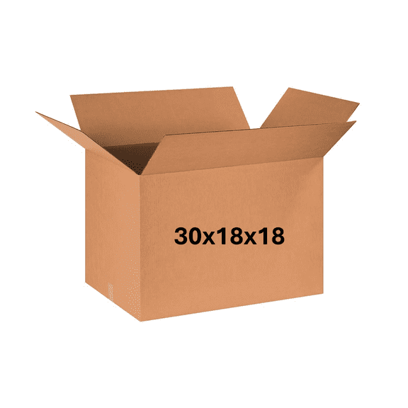 30x18x18 (200 lb strength) | SINGLE CARDBOARD BOX | LONG