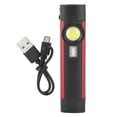 thumbnail image 1 of Linterna LED COB portátil de luz púrpura, miniantorcha magnética, 4 modos, lámpara de trabajo recargable por USB, 5W, 1 of 8