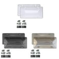 thumbnail image 2 of 2x Clear Reflective Anti-speed Red Light Toll Camera Stopper License Plate-cover, 2 of 5