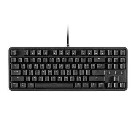 Monoprice Brown Switch Tenkeyless Mechanical Keyboard - Black | Ideal for Office Desks, Workstations, Tables  - Workstream