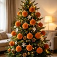 thumbnail image 5 of JJV 9 Pcs Velvet Christmas Ball Ornaments, 3.15 Inch Flocked Shatterproof Xmas Tree Decor, Solid Color Christmas Balls Hanging Ornaments, 5 of 8