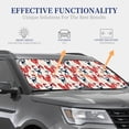 thumbnail image 4 of Kll Roosters Windshield Sun Shade 2-Piece Foldable Car Front Window Sunshade For Most Sedans Suv Truck- Small, 4 of 7