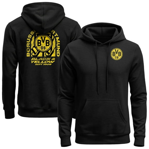 Men's 1863FC Black Borussia Dortmund True Glory Fleece Hoodie