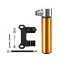 thumbnail image 2 of Minibomba de bicicleta de 120 PSI para inflar neumáticos de fútbol, ​​baloncesto y voleibol. Fácil de usar. Oro y soporte, 2 of 8