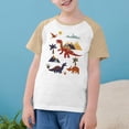 thumbnail image 3 of RXIRUCGD 2025 Vêtements d'Été pour Enfants Tout-Petits Garçons Filles Mode Mignon Col Rond Imprimé Manches Courtes Haut, 3 of 7