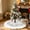 Gray, variant on Plushy Snowflake-Patterned Patchwork Christmas Tree Skirt Christmas Tree Mat Christmas Scene Decorations
