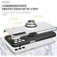 thumbnail image 2 of Case for Samsung A32 5G [Not fit A32 4G], Light Shockproof Protective Cover with Built-in Rotating Holder Kickstand Compatible for Samsung Galaxy A32 5G (Silver), 2 of 14