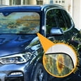 thumbnail image 3 of ALAZA Sunflower Field Windshield Sun Shade Car Foldable Sun Visor Block UV Rays Protector 53"x23.5", 3 of 8