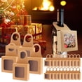 thumbnail image 3 of Cajas Caja de regalo de papel Kraft con ventana Decorativa Vino Suministros para fiestas de Navidad 25 piezas, 3 of 9