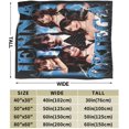 thumbnail image 3 of Jenna Actor Ortega Throw Blanket Flannel Blanket Warm Soft Microfiber Blanket for Living Room Couch Sofa Bedroom Decor Gifts 40""x30"", Black, 3 of 5