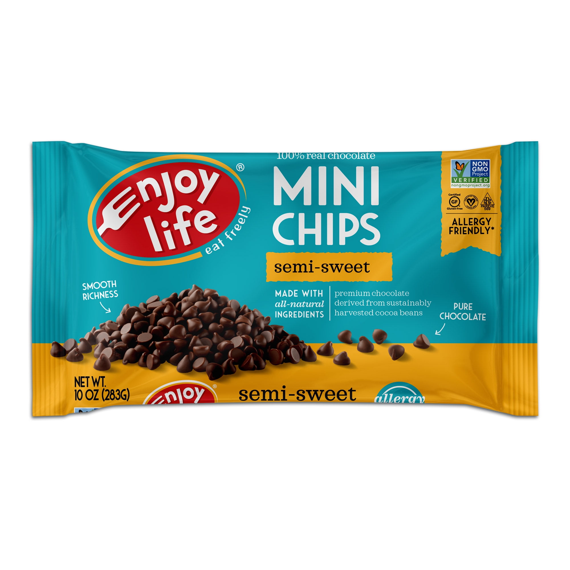 Enjoy Life Baking Chocolate Semi Sweet Mini Chocolate Chips 10 Oz 