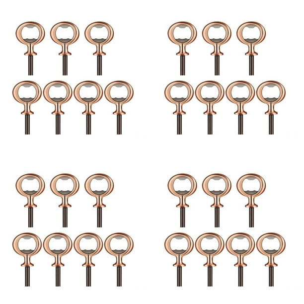 28X Juego de Sacacorchos Abrebotellas de Bricolaje para Fiesta de Vino Abridor de de Cerveza Abrebotellas en para Proyecto de Torneado de Madera, Bronce
