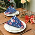 thumbnail image 5 of Iauyy Satin Napkins Set of 1- Patriotic Balloon Pattern DIY Printing Decoration Cloth Napkin- Easy Care for Home/Party, 5 of 8