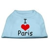 I Love Paris Screen Print Shirts Baby Blue Med (12)
