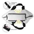 thumbnail image 5 of Lafuoo Yellow Lemon Leaves Pattern Single-Shoulder Shopping Bag, Hand-Held Storage Bag Suitable for Work and School, Unisex-One Size, 5 of 7