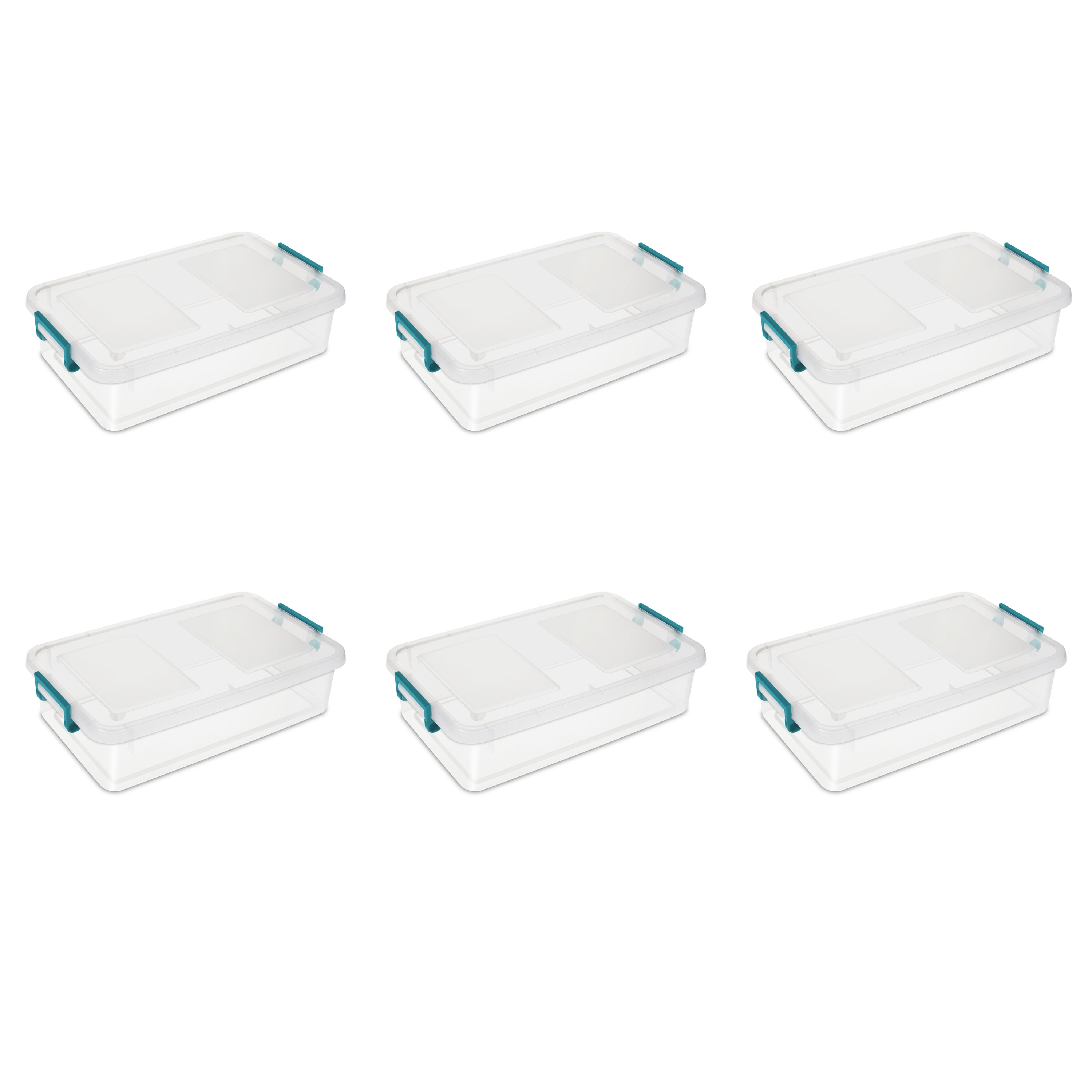 Sterilite, 25 Qt./23 L Modular Latch Box, Case of 6