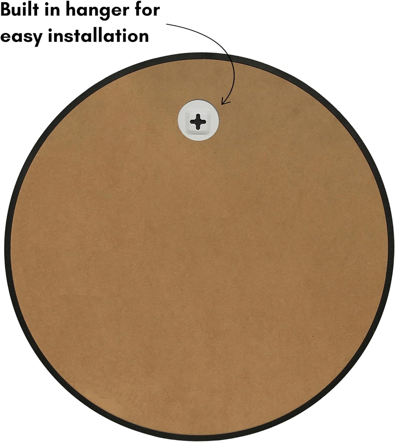 Americanflat Framed Black Round Mirror 32" - Circle Mirror for Bathroom, Bedroom, Entryway, Living Room - Large Circular Modern Mirror for Wall Decor
