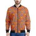 thumbnail image 5 of Chaqueta con cremallera y estampado de pizza con salchichas picantes italianas para hombre, sudadera informal de manga larga con estampado 3D de comida, abrigo de calle, chaquetas holgadas, 5 of 5