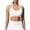 White, variant on Workout Tops for Women Halter Crop Open Back Sports Bras Gym Yoga Tops Seamless Breathable Stretch Tee,Size XS